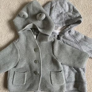 Sweatshirt Hoodie Bundle Neutral Gray Teddy Bear